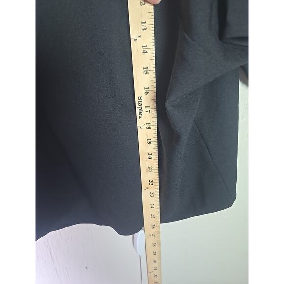 Who What Wear Boxy Blouse Womens Plus 1x Black Oversized Thick Office Staple - Picture 3 of 6